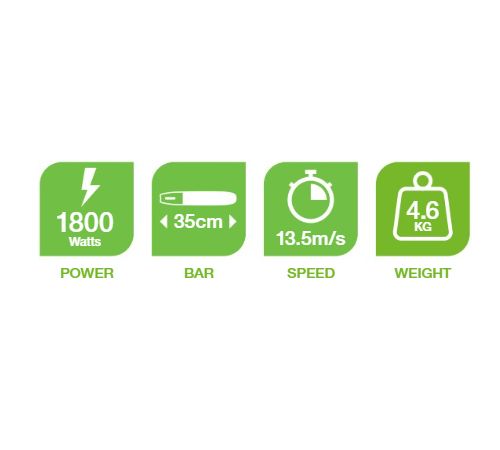 Flymo Easi Saw 350E Electric Chainsaw 1800w / 35cm Flymo Easi Saw 350E Electric Chainsaw 1800w / 35cm