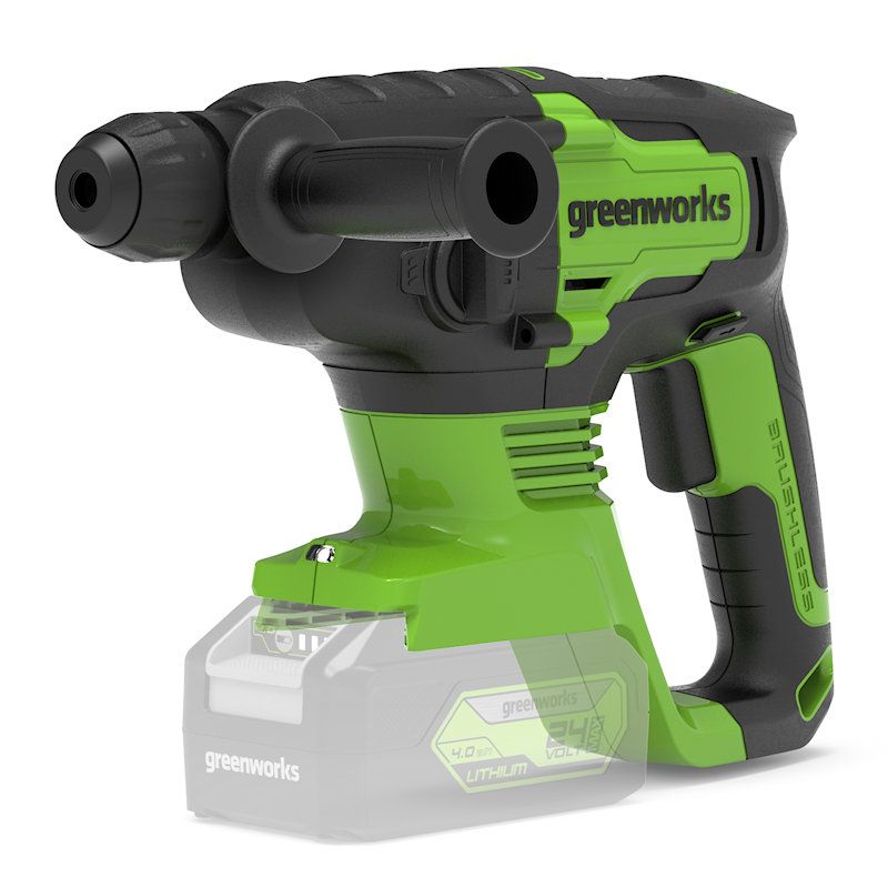 Greenworks GD24SDS2 24V 2J Brushless Hammer Drill (Tool Only)