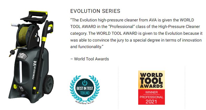 AvA Electric Pressure Washer - Evolution P60 Large Bundle 2100w