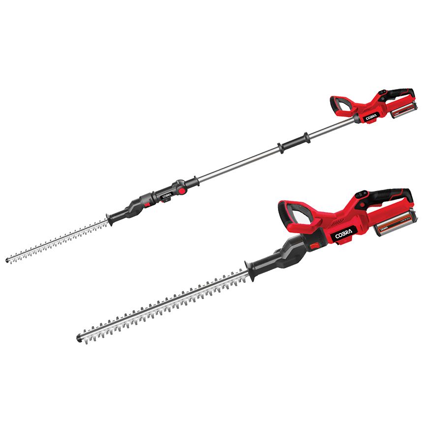 Cobra Cordless Long Reach Hedge Trimmer 24v 2-in-1 HT50LRH24V Cobra Cordless Long Reach Hedge Trimmer 24v 2-in-1 HT50LRH24V