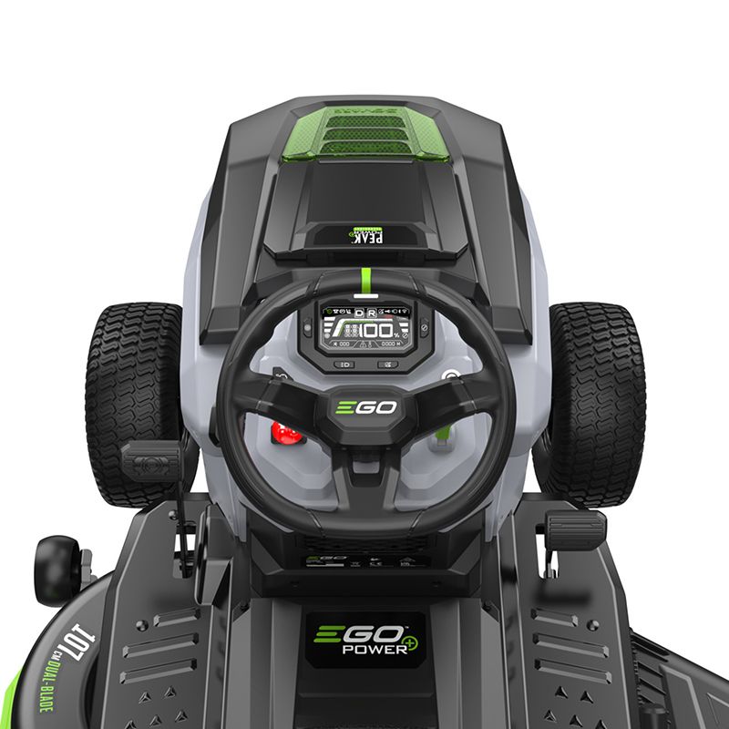 EGO TR4201E Premium Battery Ride-On Tractor Mower 107cm / Side-Discharge 56v / 40Ah EGO TR4201E Premium Battery Ride-On Tractor Mower 107cm / Side-Discharge 56v / 40Ah