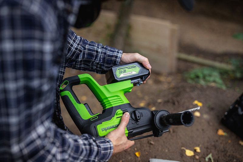 Greenworks GD24SDS2 24V 2J Brushless Hammer Drill (Tool Only)