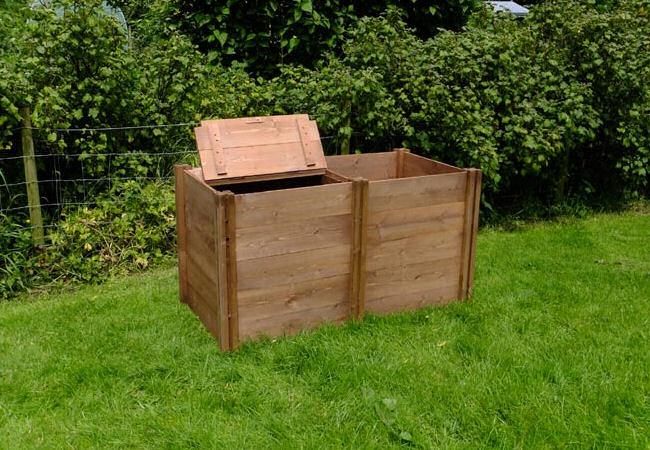Classic Double Wooden Compost Bins Classic Double Wooden Compost Bins