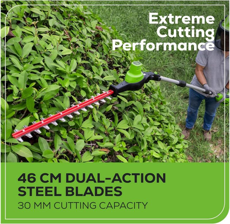 Greenworks Cordless Pole Saw & Hedge Trimmer KIT 40v / 51cm (inc 2 x 2Ah Battery & Charger) Greenworks Cordless Pole Saw & Hedge Trimmer KIT 40v / 51cm (inc 2 x 2Ah Battery & Charger)