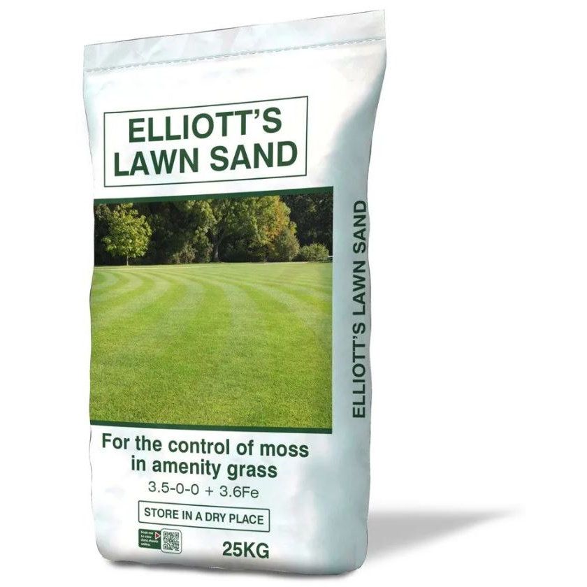 Elliots Lawn Sand 3.5N + 3.6Fe Granular Fertiliser 25kg Elliots Lawn Sand 3.5N + 3.6Fe Granular Fertiliser 25kg