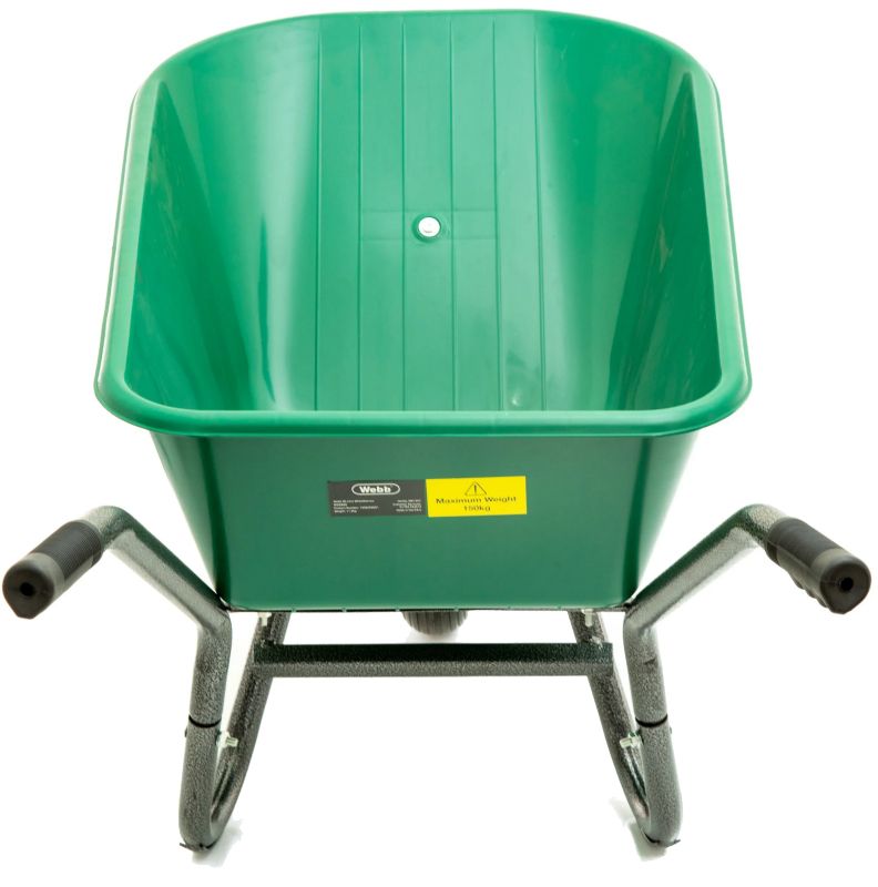 Webb 90 Litre Poly Wheelbarrow with Puncture-proof Wheel (150Kg Capacity) Webb 90 Litre Poly Wheelbarrow with Puncture-proof Wheel (150Kg Capacity)