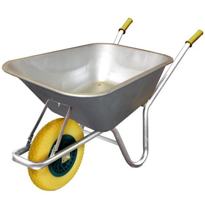 Workhorse Steel Plated Barrow with Flatproof Tyre 100L Workhorse Steel Plated Barrow with Flatproof Tyre 100L