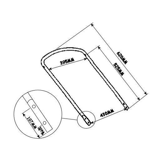 Mountfield Popular Models Lower Handle 81006532/0 Mountfield Popular Models Lower Handle 81006532/0