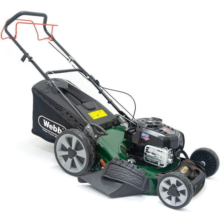 Webb R21HW4 Self Propelled High Wheel Petrol Lawn Mower 53cm / 4-in-1 Webb R21HW4 Self Propelled High Wheel Petrol Lawn Mower 53cm / 4-in-1