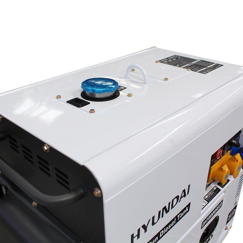 DHY6000SE Hyundai Silenced Standby Single Phase Diesel Generator 5.2kW / 6.5kVA DHY6000SE Hyundai Silenced Standby Single Phase Diesel Generator 5.2kW / 6.5kVA