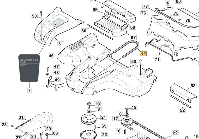 9585-0201-01 Stiga Deck Drive Belt [2WD PARK 110CD]