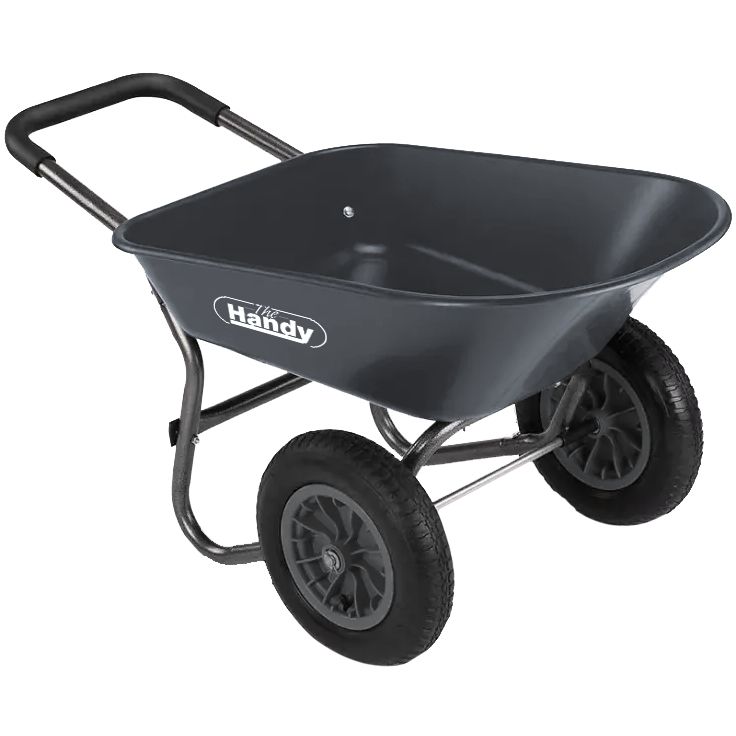 Handy Twin-Wheeled Poly Wheelbarrow Handy Twin-Wheeled Poly Wheelbarrow