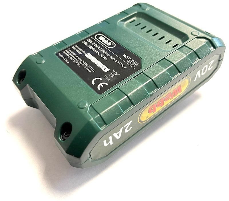 Webb Battery 20v 2.0Ah WEV20B2 Webb Battery 20v 2.0Ah WEV20B2