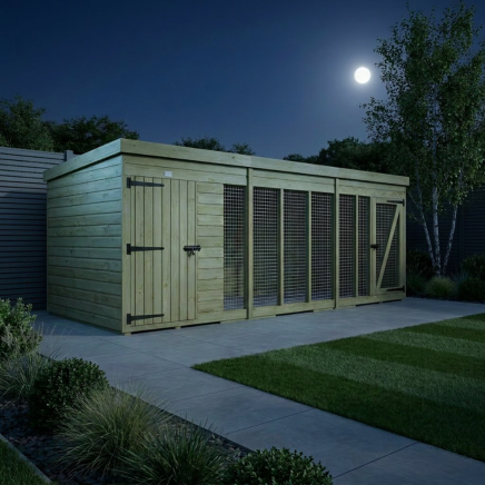 12 x 4 Dog Kennel And Run