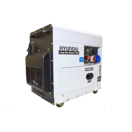 DHY8000SELR-T Hyundai Multi-phase Silenced Long Run Diesel Generator   6kW / 7.5kVA