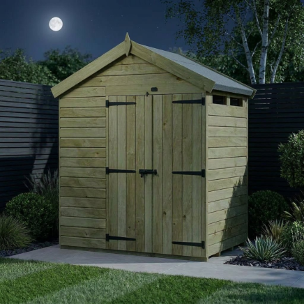 4 x 7 Apex Security Shed
