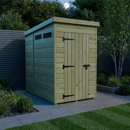 4 x 7 Security Pent Shed