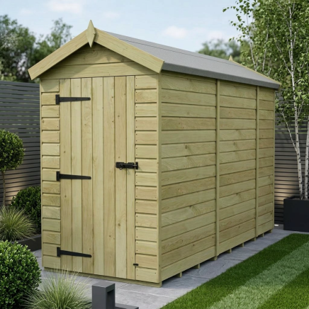 4 x 9 Apex Shed Single Door, No Windows