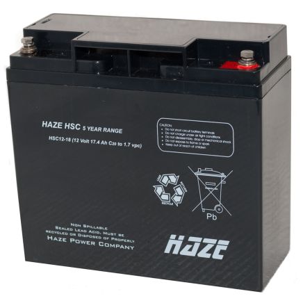 UNIVERSAL BATTERY 12v  18Ah  181x76x167mm  HSC1218