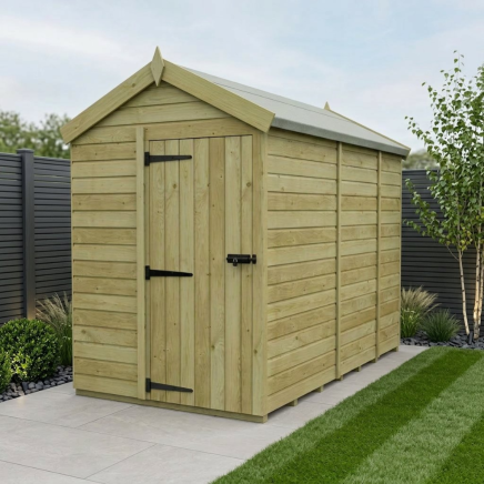 5 x 9 Apex Shed Single Door, No Windows