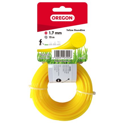 Oregon Trimmer Line - YELLOW ROUND 1.7mm x 15m