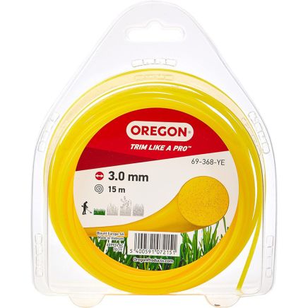 Oregon Trimmer Line - YELLOW ROUND 3.0mm x 15m