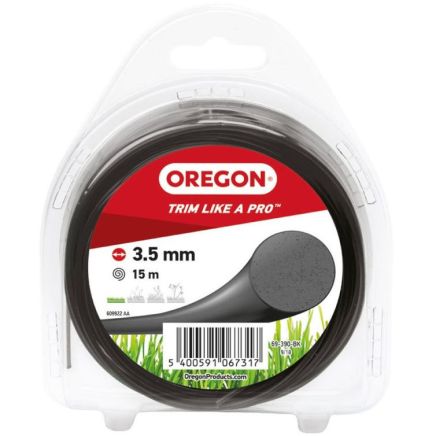 Oregon Trimmer Line - BLACK ROUND 3.5mm x 15m