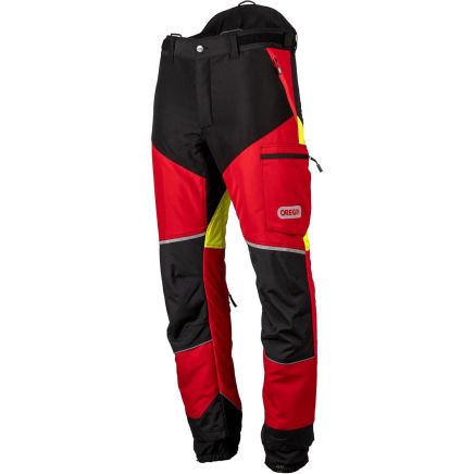 Oregon Protect Pro Trousers Red/Yellow - 2X-Large