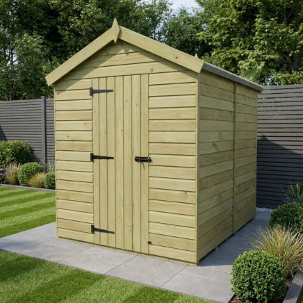 7 x 5 Apex Shed Single Door, No Windows