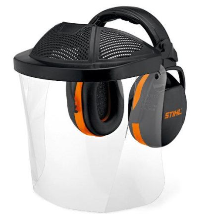 Stihl Face Protection with Padded Ear Defenders.