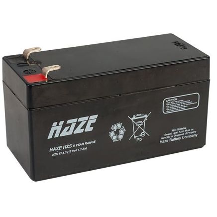 UNIVERSAL BATTERY 12v 1.3Ah 97 x 43.5 x 53 (LxWxH mm) T1 HZS12-1.3