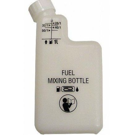 White 2 Stroke Fuel Mixing Bottle   (was WP01535   HP-120)