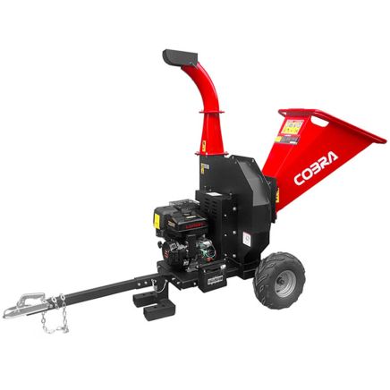 Cobra CHIP1500LE Towable Petrol Chipper Shredder 420cc / 100mm