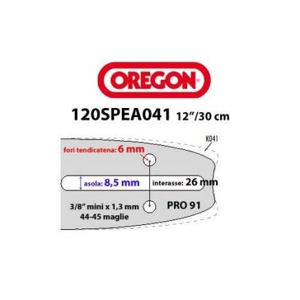 Oregon AdvanceCut Chainsaw Bar 120SXEA041 12-inch