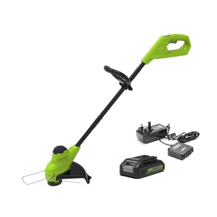 Greenworks 24V 30cm Cordless Grass Trimmer (2AH Battery & 2A Charger)