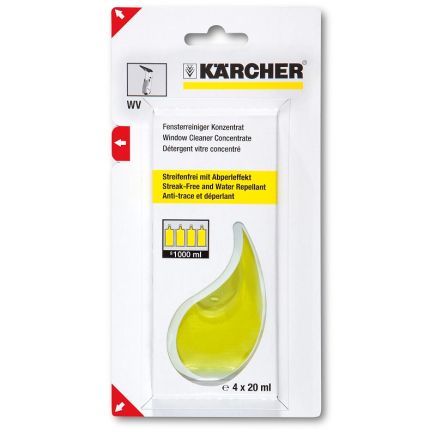 Karcher 4 x 20ml Window Cleaner