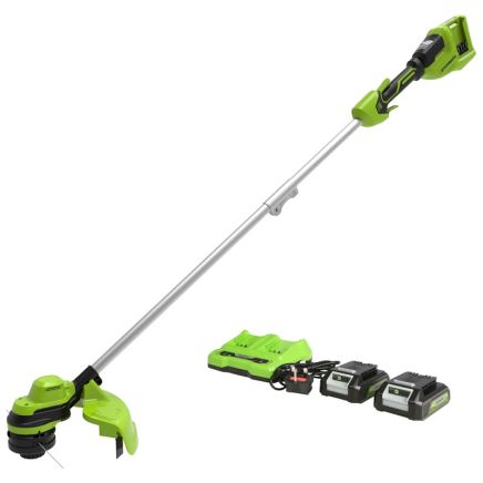 Greenworks GD24X2LT Grass Trimmer KIT 2 x 24V / 2Ah Battery /  Charger