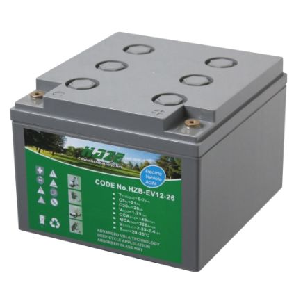 Golf Trolley / Electric Vehicle AGM Battery 12v 33.6Ah - HZB12-26EX