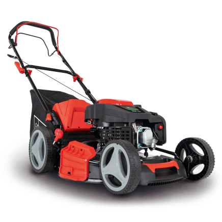 Scheppach MS225-53 Self-Propelled Lawnmower, 6.0hp Petrol Engine, 53cm Cutting Width, 75mm Cutting Height, 65L Collection Bag