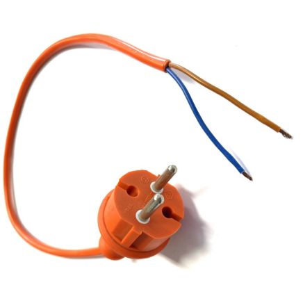 Universal Schuko Plug Pigtail 2-Core Unterminated (Non Earthed) Cable