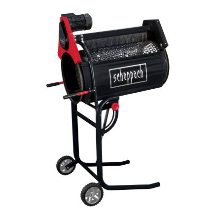 Scheppach RS350 Rotating Soil Sieve, 250W, 400x800mm Adjustable Drum, 3m³/h Throughput, Transport Wheels