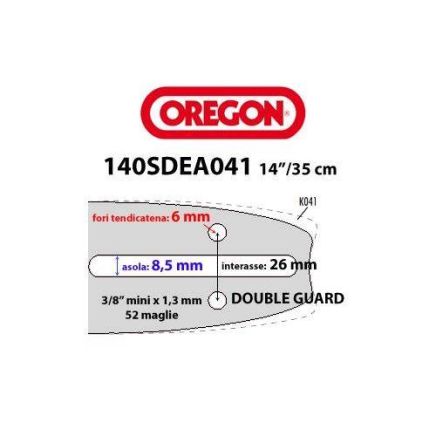 Oregon Chainsaw Bar 140SDEA041 14-inch