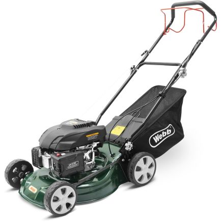 Webb R46SP Classic Self Propelled Petrol Lawnmower 46cm /  135cc