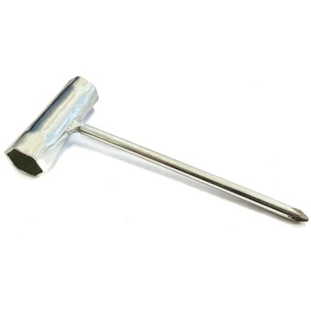 To Clear - Special Price - Universal Double Ended Spark Plug Spanner 17mm + 19mm + Phillips