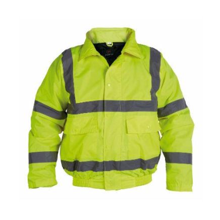 Hi Viz Waterproof Bomber Jacker - Yellow / Class 3 / M