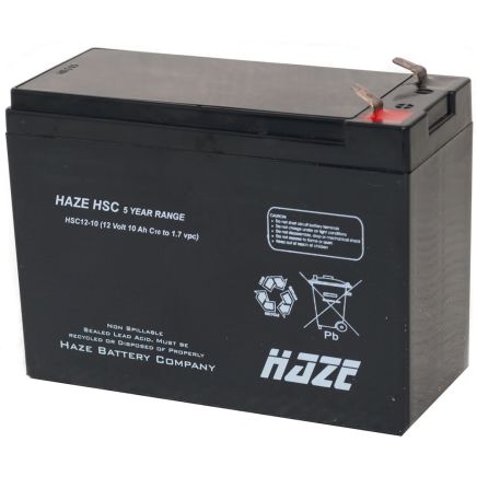 UNIVERSAL BATTERY 12v 10Ah 151 x 65 x 110 (LxWxH) T2 HSC12-10