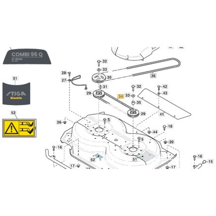 1134-9183-01 Toothed Belt 95C