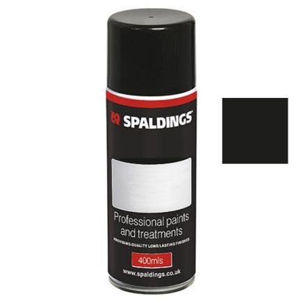 Lawnmower Paint Satin Black 400ml Aerosol - Hard Enamel