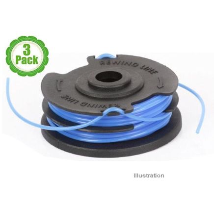 Pack of 3 Grass Trimmer Spools for Greenworks 40V Trimmers  21107 / 29187
