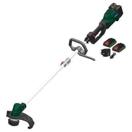 Webb 40v (2 x 20v) Cordless Brushless 30cm Grass Trimmer with 2 x 20v 4Ah Batteries / Charger